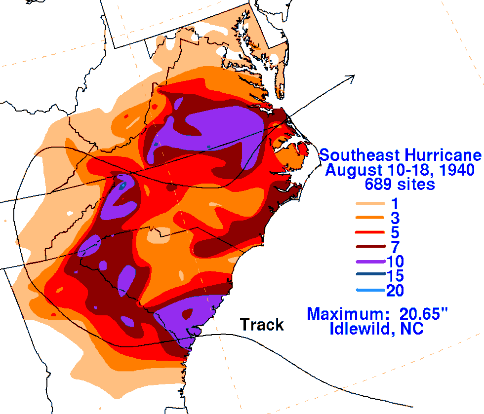 More than 12-16" of rain fell across the mountains causing historic flooding along some area...