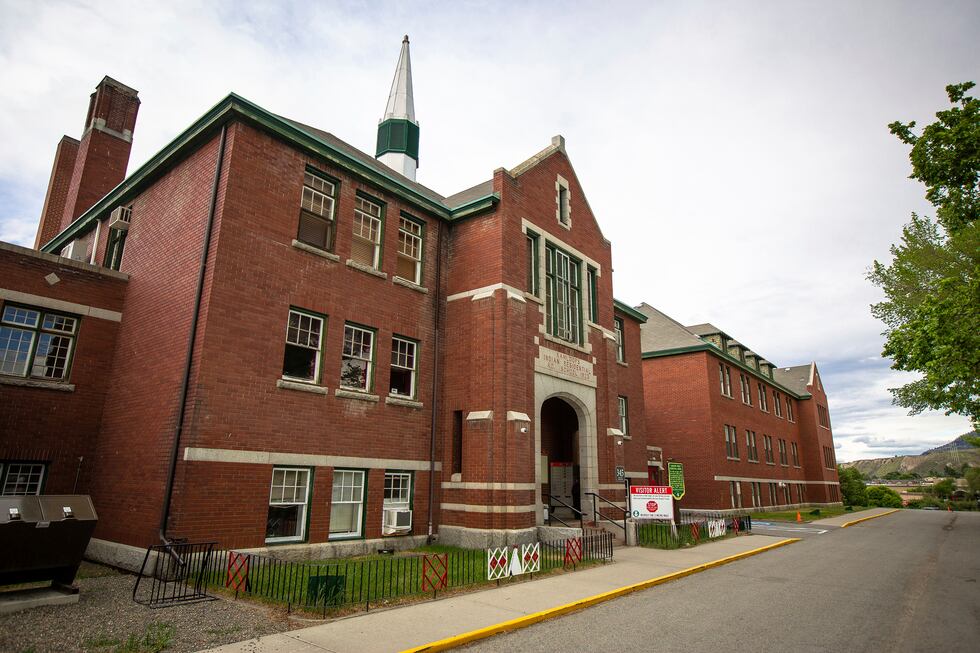 The former Kamloops Indian Residential School is seen on Tk'emlups te Secwépemc First Nation...