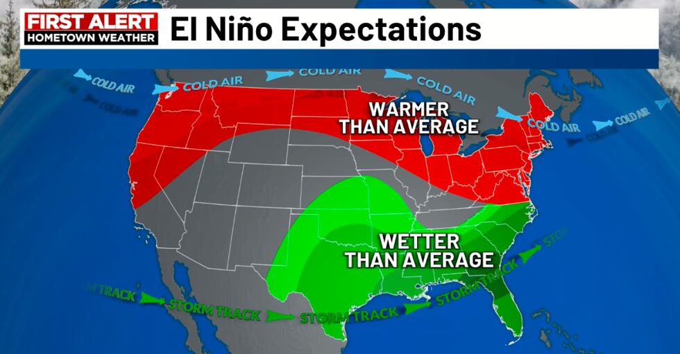 The outlook from the Climate Prediction Center shows above average temperatures and...