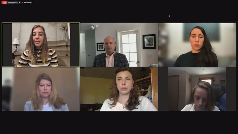 At a virtual press conference on Wednesday attorneys and four of the eight women in the...