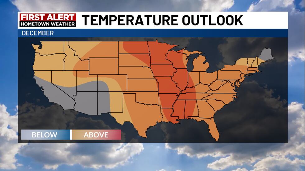 December Temperature Outlook